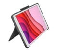 Pikkukuva 3 / 5: Logitech Combo Touch - näppäimistö ja foliokotelo - ohjauslevyllä - taustavalaistu - Apple Smart -liitin - UK English - Graphite - Apple 10,2" iPad (7