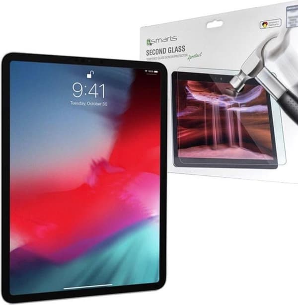 4smarts Second Glass - skärmskydd för surfplatta - 2,5D - glas - 27,90 cm (11") - klar - för Apple 10,9" iPad Air (fjärde generationen), 27,90 cm (11"