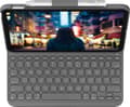 Pikkukuva 2 / 4: Logitech Slim Folio - Näppäimistö ja foliokotelo - langaton - Bluetooth LE - QWERTY - US International - Oxford Grey (920-011413)