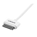 Miniatyrbild 3 av 4: StarTech.com Apple 30-stifts dockningskontakt till USB-kabel 1m för iPhone / iPod / iPad med stegkontakt