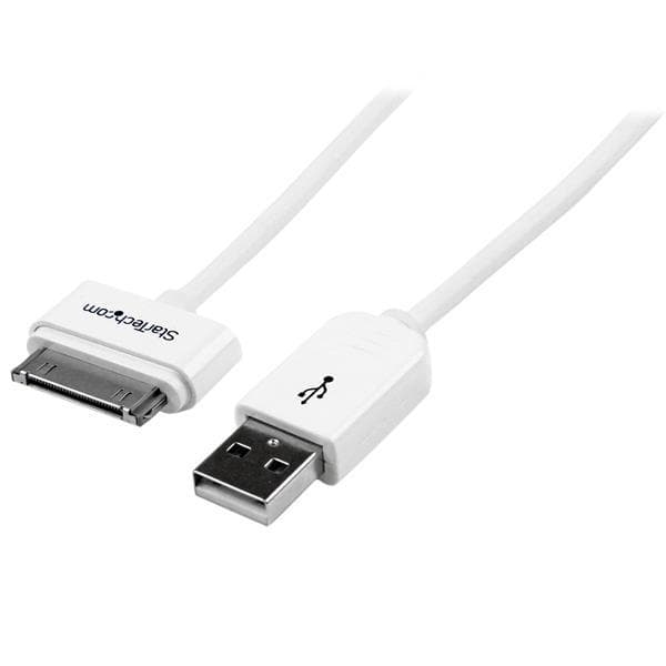 StarTech.com Apple 30-stifts dockningskontakt till USB-kabel 1m för iPhone / iPod / iPad med stegkontakt