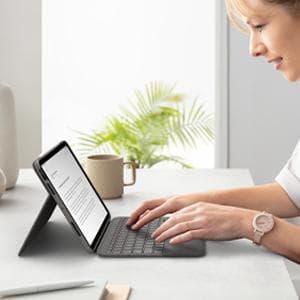 Logitech Folio Touch Grey Smart Connector QWERTZ tyska