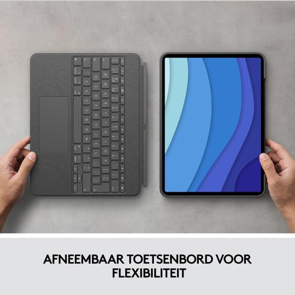 Logitech Combo Touch Grey Smart Connector QWERTZ Tysk