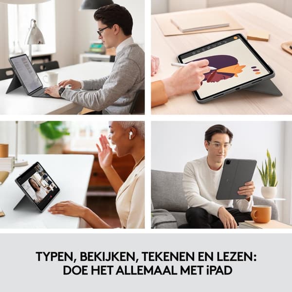 Logitech Combo Touch Grey Smart Connector QWERTZ Tysk