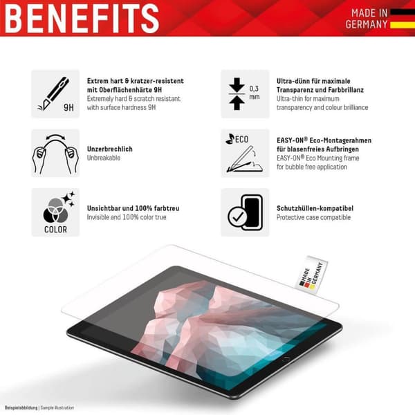 EVI DISPLEX TABLET GLAS IPAD 10,9" (10. GEN. 2022) (01754)