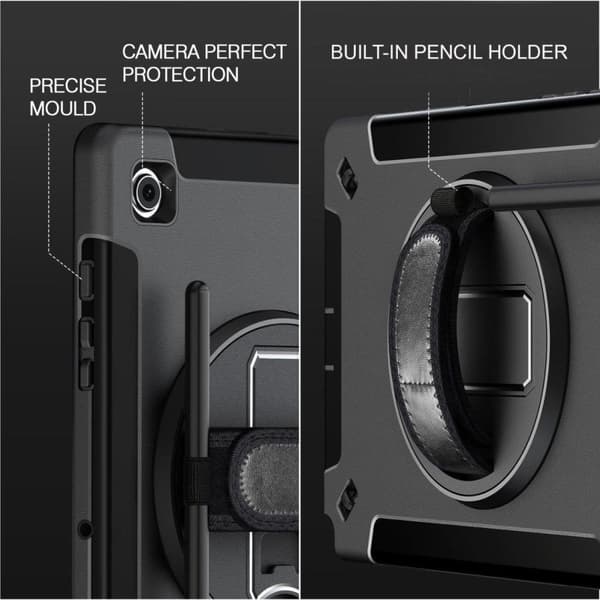 4smarts Rugged Case Grip til Apple iPad 10.9 (2022 10. Gen.) sort (540233)