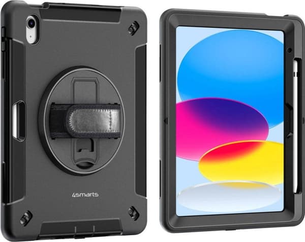 4smarts Rugged Case Grip til Apple iPad 10.9 (2022 10. Gen.) sort (540233)