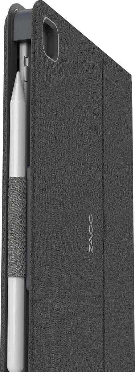 ZAGG Messenger Folio 2 - tastatur og folio-etui - Bluetooth - QWERTZ - Tysk - kultastatur, trækulshylster - til Apple 10,2" iPad (7. generation, 8. ge