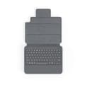 Miniatyrbild 4 av 8: ZAGG Pro Keys - tangentbord och foliofodral - med styrplatta - bakgrundsbelyst - Bluetooth - QWERTZ - Tyska - svart/grå tangentbord, svart/grå skal -
