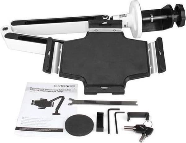 StarTech.com Desk Tablet Holder - Drejelig arm - Til iPad og Android - Hvid - Tabletholder - Tabletholder - Monteringssæt - justerbar arm - til tablet