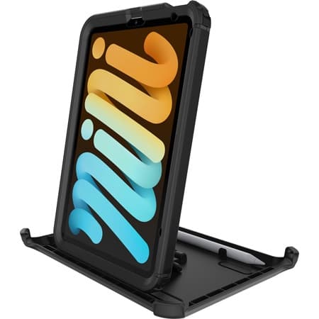 OtterBox Defender Series - Takakansi tabletille - Suojateline - Polykarbonaatti, synteettiset kuidut - Musta - Apple iPad minille (6. sukupolvi)