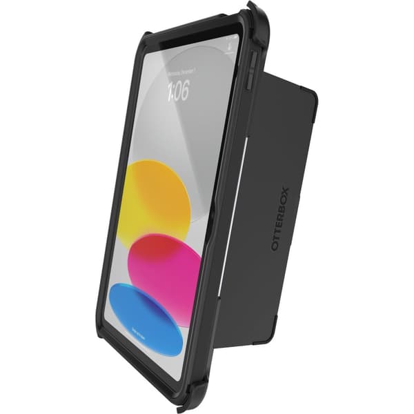 OtterBox Defender Series - Suojaava tablettikotelo - kestävä - musta - Applen 10,9 tuuman iPadille (10. sukupolvi)