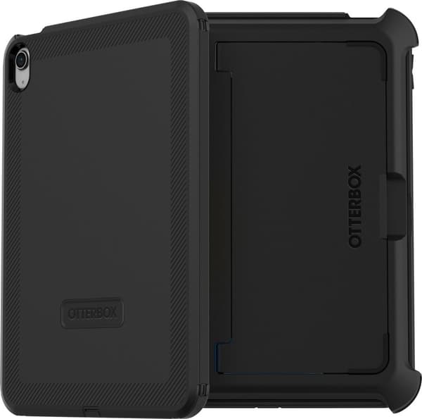 OtterBox Defender Series - Suojaava tablettikotelo - kestävä - musta - Applen 10,9 tuuman iPadille (10. sukupolvi)