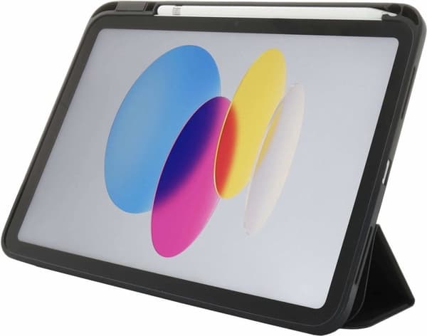 JT Berlin reol etui til Apple iPad 10.9 (2022) med penneholder - sort / klar