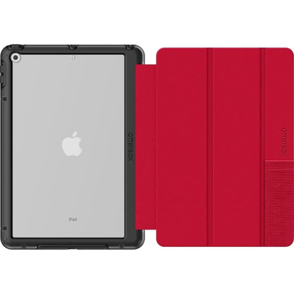 OtterBox Symmetry Series - Flip-etui til tablet - Polycarbonat, syntetiske fibre - Ruby Sky - 10,2" - til Apple 10,2" iPad (7. generation, 8. generati