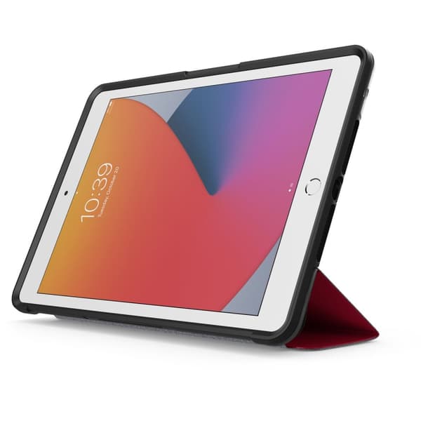 OtterBox Symmetry Series - Flip-etui til tablet - Polycarbonat, syntetiske fibre - Ruby Sky - 10,2" - til Apple 10,2" iPad (7. generation, 8. generati