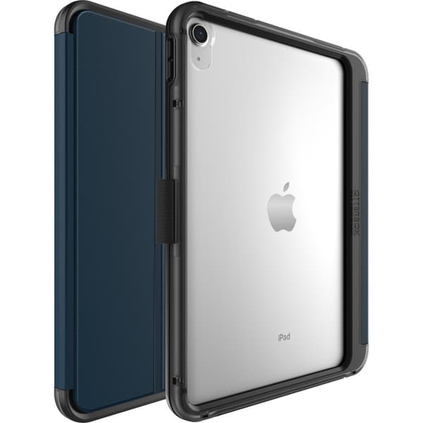 OtterBox Symmetry Folio-etui til iPad 10. generation - Stødsikker - Drop-resistent - Slankt beskyttelsescover - Testet i militærkvalitet - Blå (77-899