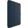 Miniatyrbillede 5 af 10: OtterBox Symmetry Folio-etui til iPad 10. generation - Stødsikker - Drop-resistent - Slankt beskyttelsescover - Testet i militærkvalitet - Blå (77-899