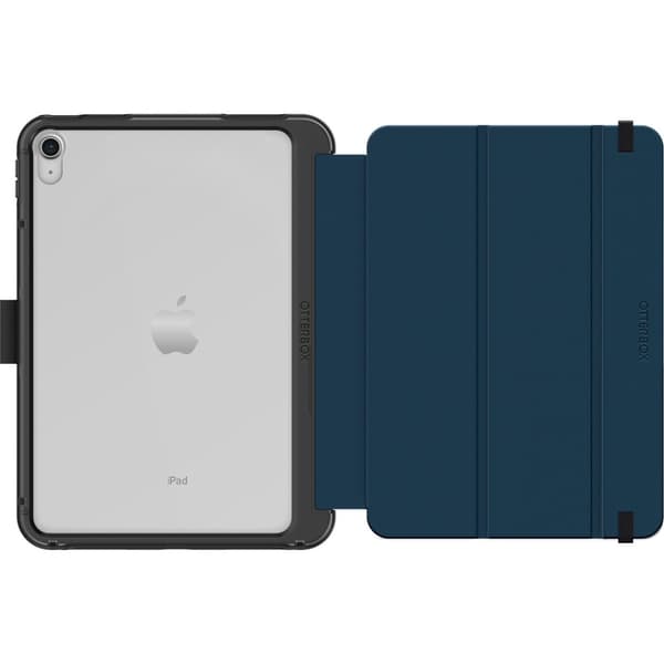 OtterBox Symmetry Folio-etui til iPad 10. generation - Stødsikker - Drop-resistent - Slankt beskyttelsescover - Testet i militærkvalitet - Blå (77-899