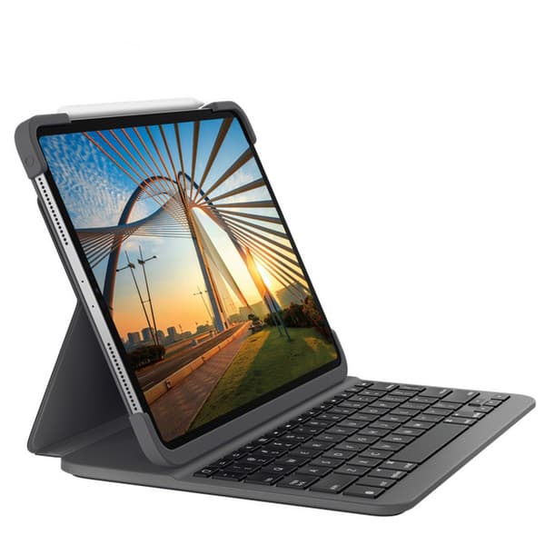 Logitech Kotelo Ipad Prolle Slim Folio Pro 11´´ Harmaa Spanish QWERTY
