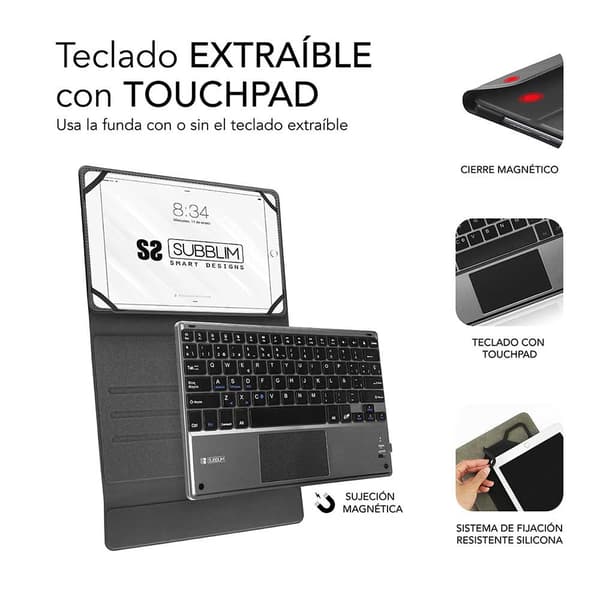 Subblim Keytab Pro Bluetooth 10.1´´ Touchpad Sort