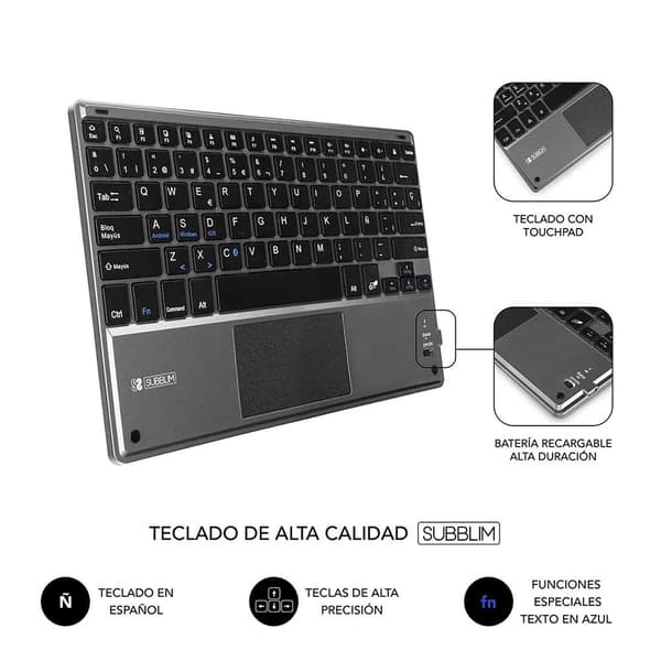 Subblim Keytab Pro Bluetooth 10.1´´ Touchpad Sort