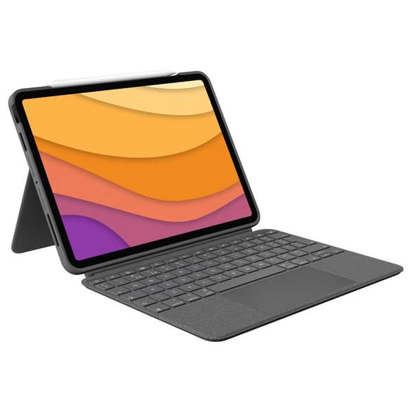 Logitech Tangentbord Med Lock Combo Touch 10.9´´ Grå Spanish QWERTY