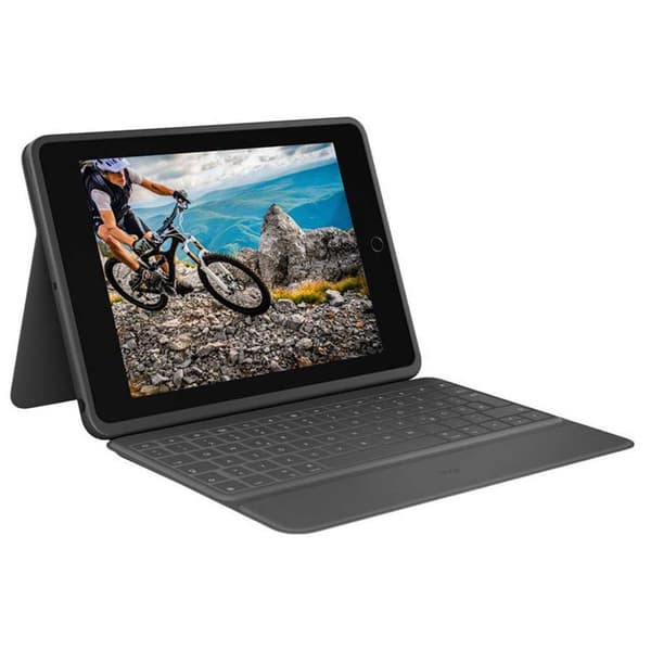 Logitech Näppäimistön Kansi Rugged Folio Harmaa Spanish QWERTY