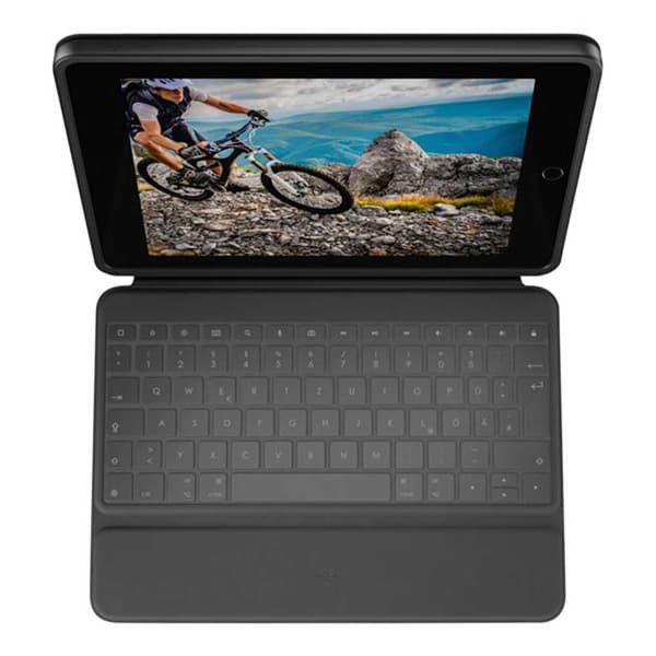Logitech Omslag Til Tastatur Rugged Folio Ipad 10.2´´ Grå German QWERTZ