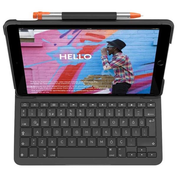 Logitech Näppäimistön Kansi Slim Folio Ipad 10.2´´ Harmaa Spanish QWERTY