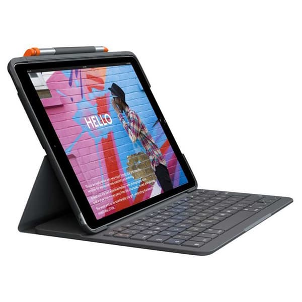 Logitech Näppäimistön Kansi Slim Folio Ipad 10.2´´ Harmaa Spanish QWERTY