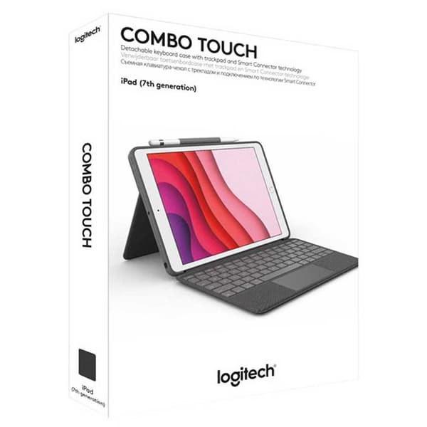 Logitech Näppäimistön Kansi Combo Touch Ipad 10.2´´ Harmaa Swiss QWERTZ