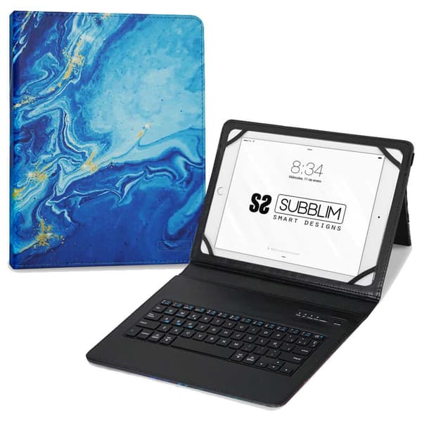 Subblim Tangentbordskåpa Keytab Pro Bt Trendy Marmol 11´´ Blå