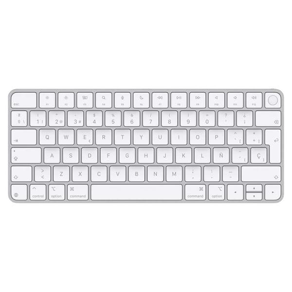 Apple Magisk Tastatur Touch Id Spansk Sølv, Hvid