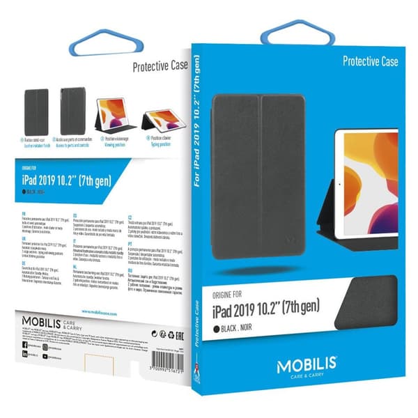 Mobilis Origine Ipad Dobbeltsidet Omslag Sort