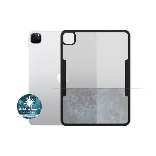 PanzerGlass ClearCase - Black Edition - bagcover til tablet - plastik, hærdet glas - til Apple 27,90 cm (11") iPad Pro (1. generation, 2. generation,