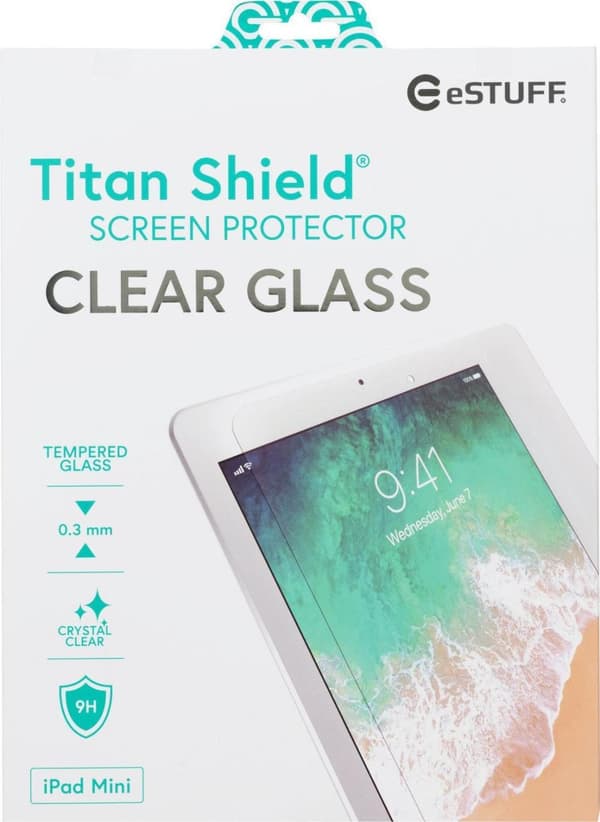 eSTUFF Titan Shield - skärmskydd för surfplatta - glas - klar - för Apple iPad mini 4 (4:e generationen) (ES503002)