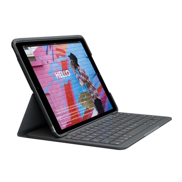 Logitech Slim Folio Graphite Bluetooth QWERTY Spansk