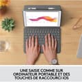 Miniatyrbillede 3 af 6: Logitech Tablet Keyboard Wireless Azerty Combo Touch tastaturetui til iPad 9., 8. og 7. generation