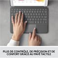 Miniatyrbillede 2 af 6: Logitech Tablet Keyboard Wireless Azerty Combo Touch tastaturetui til iPad 9., 8. og 7. generation