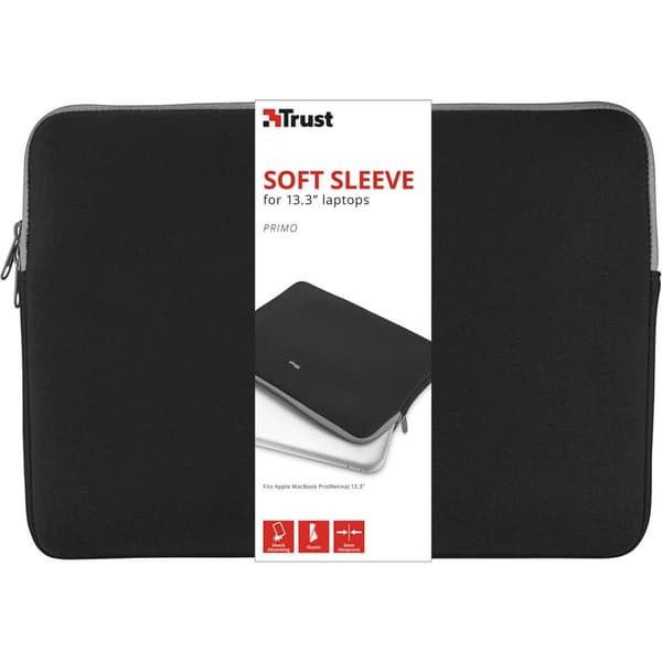 Trust Primo Soft Fodral för surfplatta Universell 33,0 cm (13) - 33,8 cm (13,3) Sleeve Svart