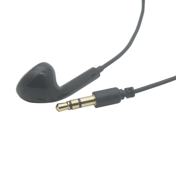 Mono headset med mikrofon – 3,5 mm anslutning och knappsstyrning - svart
