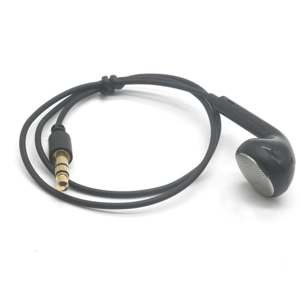 Mono headset med mikrofon – 3,5 mm anslutning och knappsstyrning - svart