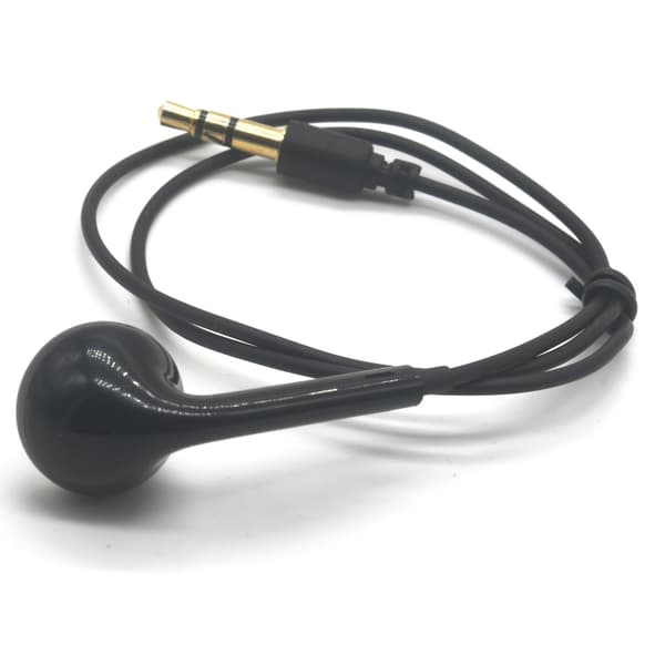 Mono headset med mikrofon – 3,5 mm anslutning och knappsstyrning - svart