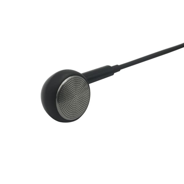 Mono-kuulokkeet mikrofonilla - 3,5 mm:n liitäntä ja painikeohjaus - svart