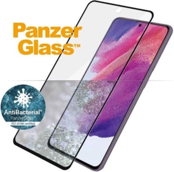 PanzerGlass Anti-Bacterial Case Friendly Skärmskydd till Samsung Galaxy S22 - Svart
