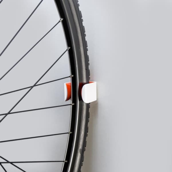 HORNIT Clug Hybrid M cykelfäste vit/orange HWO2585
