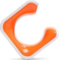 Miniatyrbillede 1 af 11: HORNIT Clug Hybrid MTB Lcykelholder hvid/orange MWO2587