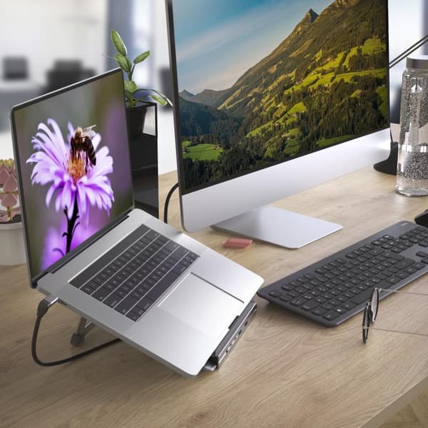 Hama "Connect2Office Stand" USB-C Docking Station Antracit