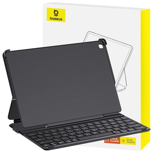 Baseus Brilliance Series Keyboard Case for iPad 10.2 (2019/2020/2021) + USB-C-kabel - Svart